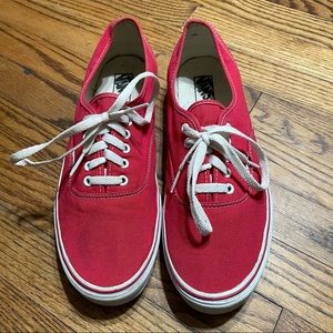 Van’s red sneakers. Mens size 13
